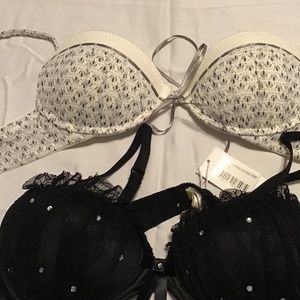 NWT 2 Philippe Matignon  Push Up Bras Size 32A